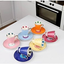 Kosova Çırağan Home Puantiyeli Yeni Tasarım Ayaklı Fincan Takımı