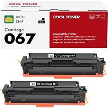 Canon CRG-067 Siyah Muadil Toner 2 Adet | LBP633CDW LBP632CDW LBP631CW MF651CW MF653CDW MF655CDW