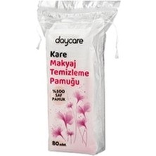 Daycare Kare Makyaj Temizleme Pamuğu 80'li Yumuşak ve Hassas Ciltler İçin Uygun Özellikte