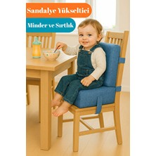 Dizanor Bebekler ve Çocuklar Için Sandalye Yükseltici Mama Sandalyesi Minderi