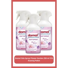 Domol Oda Spreyi Flower Garden 250 ml 3'lü Avantaj Paket
