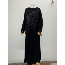 JOOQSTORE Tesettür Siyah Etek Takım