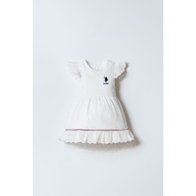 U.s. Polo Assn. Kız Bebek Beyaz Elbise