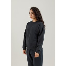 Airlife Clubby Ir Zone Sıfır Yaka Kadın Sweatshirt Lacivert