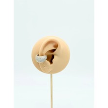 Ladies&Gentlemen Zirkon Taş Kaplamalı Gold Kıkırdak Küpe – Deliksiz Ear Cuff