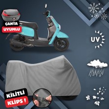 ULTRASHOP Altai Uma 50 Motosiklet Brandası Su Geçirmez Topcase Arka Çanta Uyumlu Dış Ortam Motor Branda