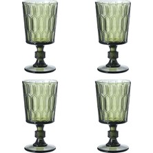 LuckyArt Almera Lucky Art 4lu Cam Kadeh Seti Yeşil