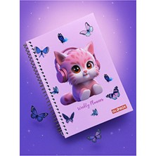 ÖZ OFİS A5 Spiralli Sert Kapak Süresiz-Motivasyon Sayfalı-Haftalık Planlayıcı Ajanda Pembe