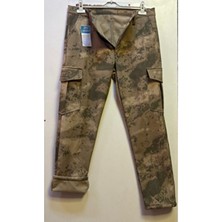 Beyzdenim Çöl Kamuflaj Softshel Mebranlı Polarlı Su Geçirmez Kargo Büyük Beden Pantolon
