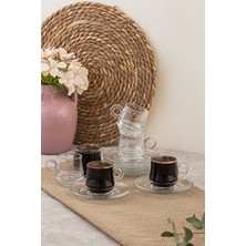 Porsima Lale 12 Parça Cam Türk Kahve Fincan Takımı 85 ml