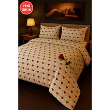 Sheri Home Kalp Model Çift Kişilik Nevresim (Yorgan Kılıfı+2 Adet Yastık KILIFI)8886567