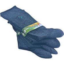 Socks Master Boğazı Lastiksiz Dikişsiz 4 (dört) çift Yün Erkek Çorap