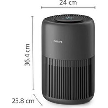 Philips Hava Temizleyici 65 M2'ye Kadar Etkili, 250M³/S, 3 Katmanlı Hepa Filtre,  Uzaktan Kontrol