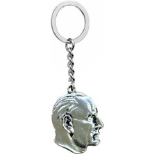 Herşey Nota Atatürk Büst Figürlü Metal Unisex Anahtarlık