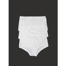 Blackspade Kız Çocuk Boxer 3'lü Paket 1295 - Beyaz