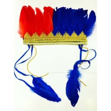 Bordo Renk Tüylü Kızılderili Başlığı | Trabzonspor Taraftar Başlığı