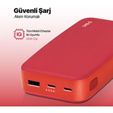 Ttec Chargeup 20.000MAH Taşınabilir Hızlı Şarj Aleti 3 USB Çıkışlı Güçlü Powerbank