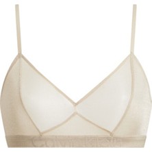 Calvin Klein Unlıned Bralette Kadın Bej Bralet