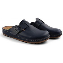 Fly Soft Lacivert Tokalı Sabo Erkek Terlik (7 Noktalı Anatomik Taban) Doktor, Hemşire, Hastane, Aşçı, Eczacı