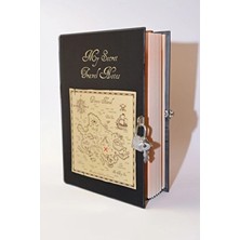 Asel Sanat Hatıra Defteri - Kilitili Defter - Anı Defteri - 80YAPRAK Kilitli Hatıra Defteri