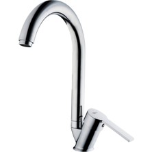 MegaVitrin Tema Flora Tse Belgeli Paslanmaz Krom Kuğu Evye Mutfak Bataryası