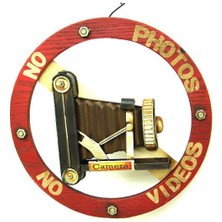 Erseyy Dekoratif Metal No Photo Tabela Vintage Hediyelik