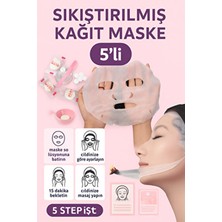 Mingodan 5 Adet Kore Sihirli Güzellik Yüz Maskesi Kuru Ciltler İçin Alkol İçermeyen Kağıt Maske 21 ml