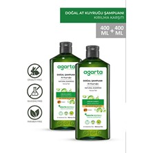 Agarta 2 Adet Doğal At Kuyruğu Özlü Tuzsuz Şampuan 400 ml