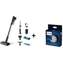 Philips 7000 Yeni Seri  Aqua Şarjlı Dikey Süpürge Islak Kuru Kullanım + Yedek Filtre Kiti