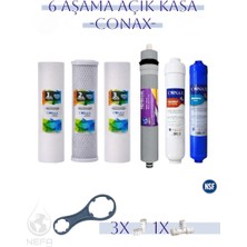 Conax Tüm Açık Kasalar Için Filtre Seti (Orjinal Yeni Seri) 6 Aşamalı,nsf Onaylı