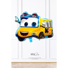 Pekshop Sarı Otobüs Folyo Balon 9337