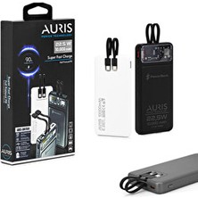 Auris DX159 10.000 Mah 22.5W Çift Girişli Süper Hızlı Taşınabilir Şarj Aleti Powerbank