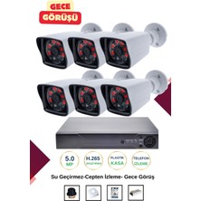 OEM Irtech-6 Kameralı Güvenlik Kamera Seti Gece Görüşlü-Su Geçirmez-Tak Çalıştır G03