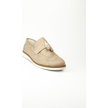 Minican 184 Bej Süet Püsküllü Erkek Çocuk Günlük Ayakkabı