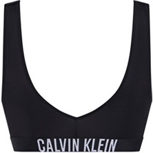 Calvin Klein Siyah Kadın Bralette-Rp New KW0KW02745 Düz Desenli Rahat Kumaşlı Bralet