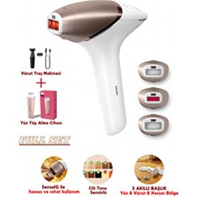 Philips Lumea Akıllı Ipl Lazer Epilasyon Aleti - Kablolu/kablosuz Kullanım, Cilt Sensörü 3 Farklı Başlık Set