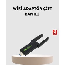 Selfbuysell Ultratekno Dual Band Wifi Adaptör – 1200 Mbps, USB 3.0, Çift Antenli, Geniş Kapsama Alanı ve Yüksek Hız