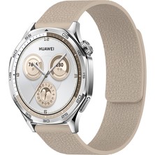 bbtech Huawei Watch Gt/gt2/gt3/gt3 Elegant/gt4 Uyumlu 20MM Deri Görünüm Mıknatıslı Kordon