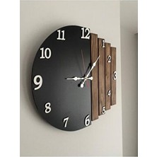  caprico çıtalı ahşap duvar saati