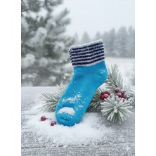 Turuncu Mavi Turkuaz Yeşil Renklerde Termal Çorap