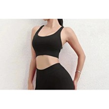 Lacis Kare Yaka Biye Detaylı Sırt Kısmı ile Çapraz Askılı Siyah Body XL Kadın Örme Kumaş