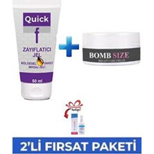 Kişisel Ecza Quick Incelmenize Bölgesel Jel 50 ml Göğüs Aktifleştirici Bakım Kremi ile 50 Ml+Tereson Spray