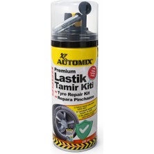 Paspro Otomotiv Automix Lastik Tamir Kiti 300 ml – Şişirici Köpük, Sökmeden Anında Tamir (Tubeless Uyumlu)