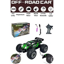 Welcomein 2.4 Ghz Uzaktan Kumandalı Şarjlı Araba Yeşil Full Fonksiyon 1:18 Off Road 3+ Yaş İçin