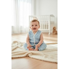 Logo Aksesuar Bebek Pamuklu Nakış Işlemeli Renkli Kapitone Yelekli Ikili Takım