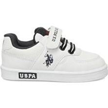 U.S. Polo Assn. Cameron Jr 5fx Erkek Çocuk Ayakkabı Beyaz Düz Bağcıklı Günlük Kullanım İçin