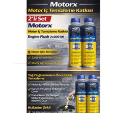 2 Adet Motor Iç Temizleme Katkısı Engine Flush 300 ml Yağ Değişim Öncesi Motorx