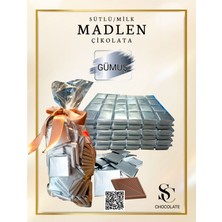 Angelo Chocolate 100 Lü 600 Gr Gümüş Sargılı Madlen Çikokata