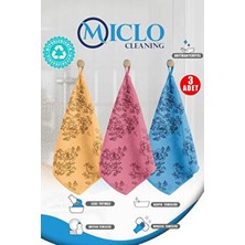Miclo Cleaning Premium Kadife Desenli Mutfak Bezi Leke Tutmaz Koku Yapmaz 3 Adet
