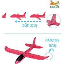  canjet 48cm çocuk oyuncak köpük uçak el planörü elle atılan eğlenceli uçak açık oyuncak